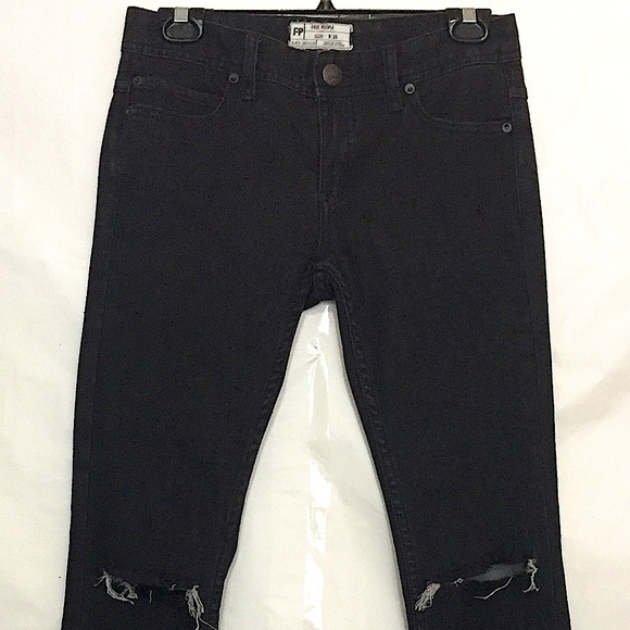 Free People Distressed Raw Hem Jeans - Picture 3 of 11
